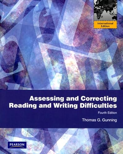 9780137023066: Assessing and Correcting Reading and Writing Difficulties: International Edition