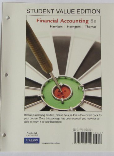Stock image for Financial Accounting, Student Value Edition for sale by ThriftBooks-Dallas