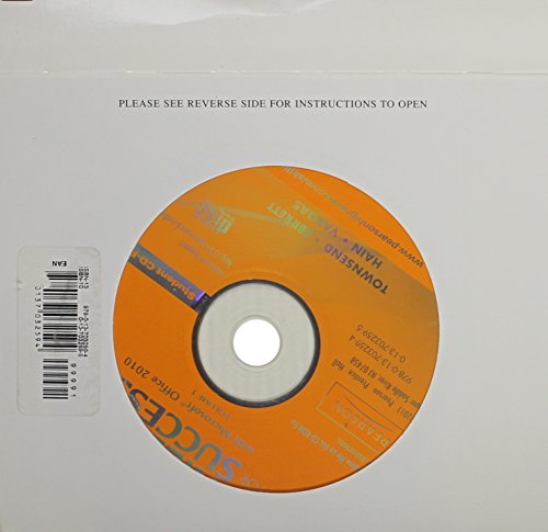 Student CD for Skills for Success with Microsoft Office 2010, Volume 1 (9780137032594) by Townsend, Kris; Ferrett, Robert L; Hain, Catherine; Vargas, Alicia; Gaskin, Shelley