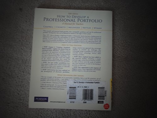 Stock image for How to Develop a Professional Portfolio for sale by Better World Books