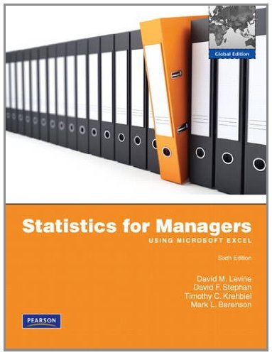 Imagen de archivo de Statistics for Managers using MS Excel a la venta por BookHolders