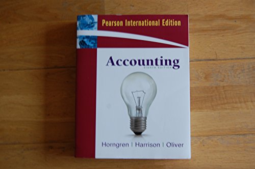 9780137050383: Accounting, Chapters 1-23, Complete Book: International Edition