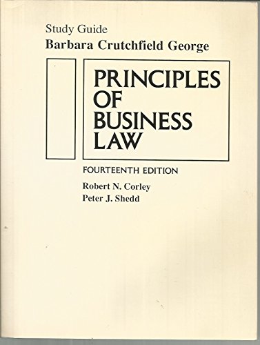Beispielbild fr Principles Business Law S/G Corley/shedd zum Verkauf von Wonder Book