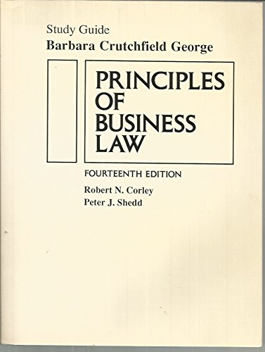 Stock image for Principles Business Law S/G Corley/shedd for sale by Wonder Book