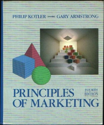 Imagen de archivo de Principles of marketing (The Prentice Hall series in marketing) a la venta por HPB-Red