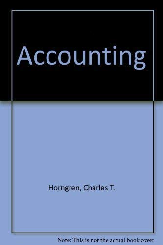 9780137055197: Accounting (Prentice-Hall series in accounting)