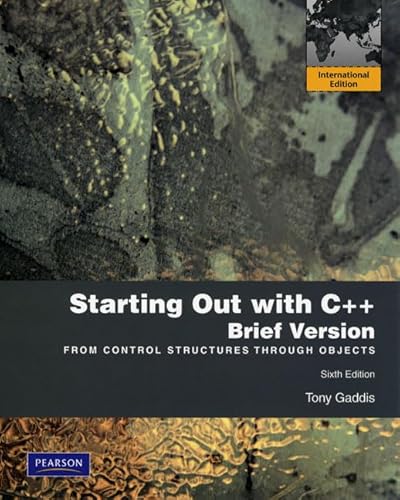 Stock image for Starting Out with C++ Brief : From Control Structures Through Objects for sale by Buchpark