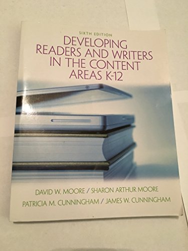 Imagen de archivo de Developing Readers and Writers in the Content Areas K-12 a la venta por Books Unplugged