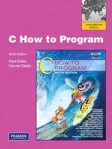 9780137059669: C: How to Program: International Edition