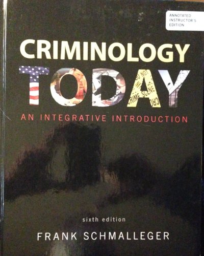Stock image for Criminology Today for sale by BookHolders
