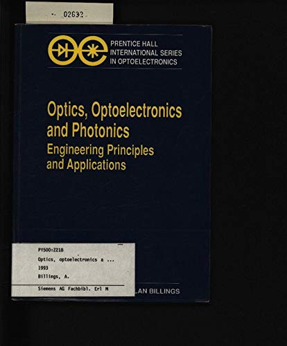 Imagen de archivo de Optics, Optoelectronics and Photonics: Engineering Principles and Applications a la venta por WorldofBooks