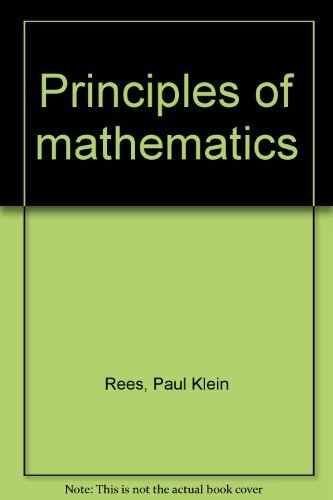 Principles of mathematics (9780137096831) by Rees, Paul K