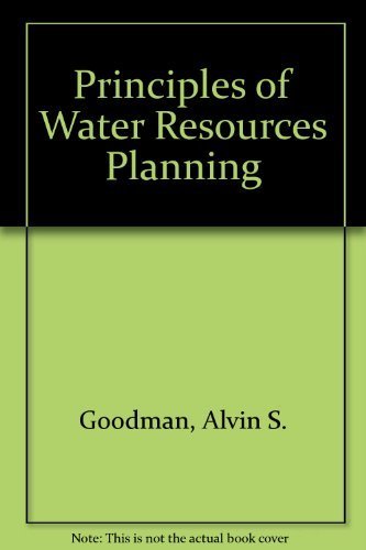 Imagen de archivo de Principles of Water Resources Planning a la venta por Alien Bindings