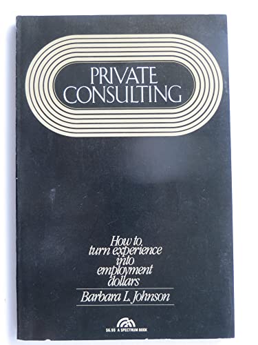 Stock image for Private Consulting for sale by Wonder Book