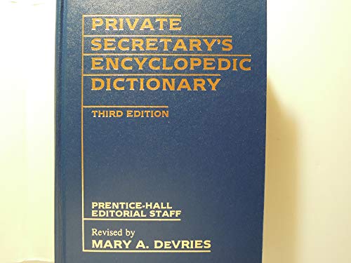 Beispielbild fr Private Secretary's Encyclopedic Dictionary zum Verkauf von Once Upon A Time Books