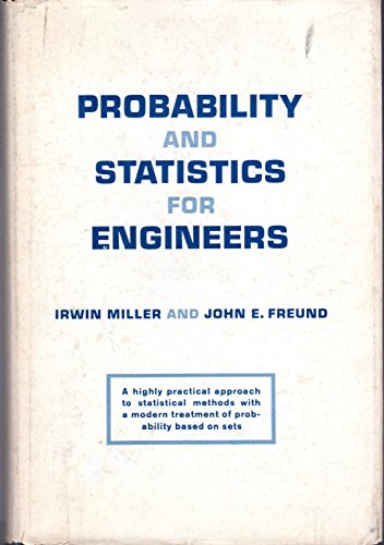 Imagen de archivo de Probability and Statistics for Engineers a la venta por Wonder Book
