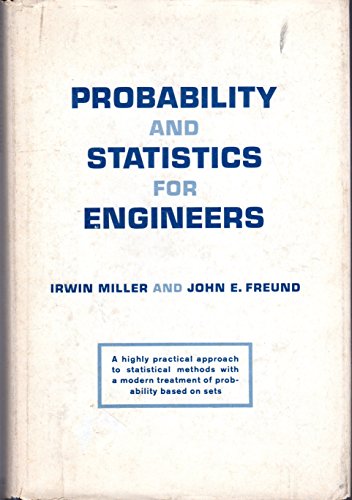 Stock image for Probability and Statistics for Engineers for sale by Wonder Book