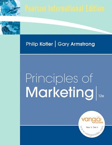 Beispielbild fr Principles of Marketing: International Edition zum Verkauf von WorldofBooks