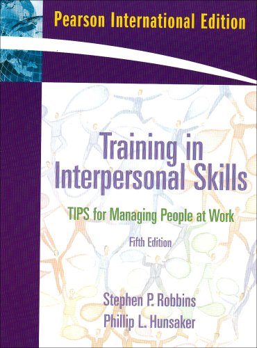 Imagen de archivo de Training in Interpersonal Skills: International Edition a la venta por Ammareal