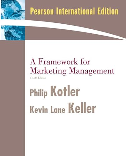 Beispielbild fr A Framework for Marketing Management: International Version zum Verkauf von AwesomeBooks