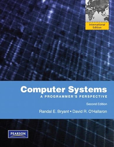 Beispielbild fr Computer Systems: International Version: A Programmer's Perspective zum Verkauf von medimops