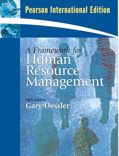 Beispielbild fr Framework for Human Resource Management zum Verkauf von Wonder Book