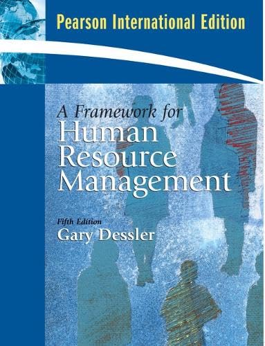 9780137135981: Framework for Human Resource Management