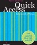 Beispielbild fr Quick Access Reference for Writers, Third Canadian Edition (3rd Edition) Troyka, Lynn Quitman and Hesse, Doug zum Verkauf von Aragon Books Canada