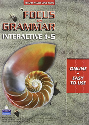 Imagen de archivo de Focus on Grammar: Interactive 1-5 Online (Teacher Access Code) a la venta por HPB-Red
