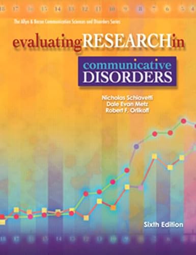Imagen de archivo de Evaluating Research in Communicative Disorders a la venta por Your Online Bookstore