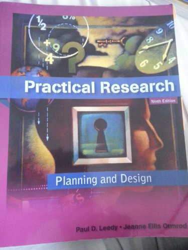 Beispielbild fr Practical Research : Planning and Design zum Verkauf von Better World Books