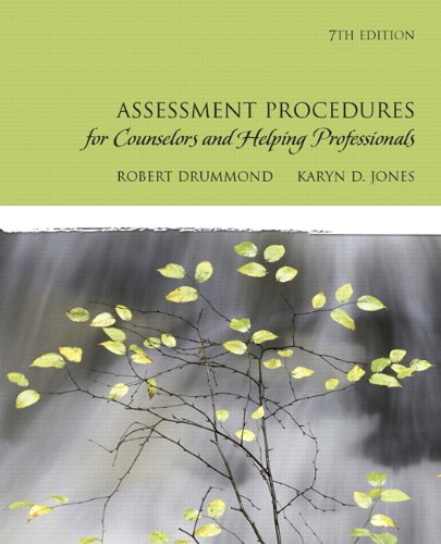Beispielbild fr Assessment Procedures for Counselors and Helping Professionals zum Verkauf von Better World Books