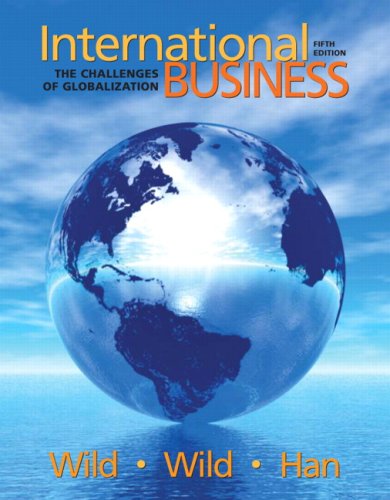 Stock image for International Business : The Challenges of Globalization for sale by Better World Books