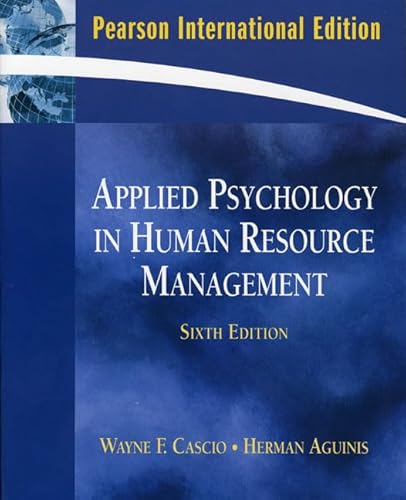 Imagen de archivo de Applied Psychology in Human Resource Management: Peason International Edition a la venta por Bernhard Kiewel Rare Books