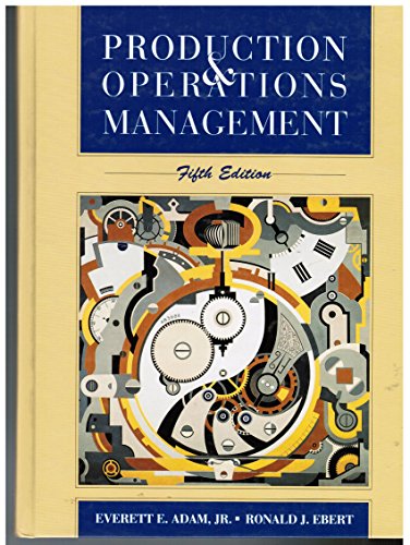 Stock image for Production and Operations Management: Concepts, Models, and Behavior for sale by SecondSale