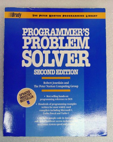 Beispielbild fr Programmer's Problem Solver (The Peter Norton Programming Library) zum Verkauf von Jenson Books Inc