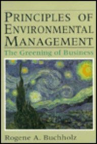 Stock image for Principles of Environmental Management: The Greening of Business for sale by Goodwill Books