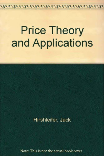 Beispielbild fr Price Theory and Applications zum Verkauf von Reuseabook