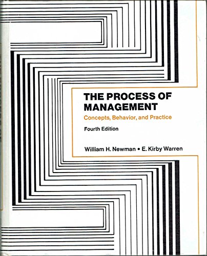 Imagen de archivo de The Process of Management : Concepts, Behavior, and Practice a la venta por Better World Books