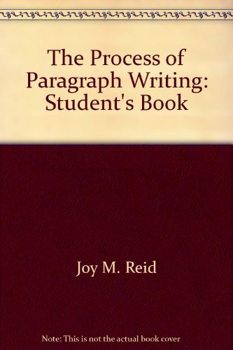 9780137235292: The Process of Paragraph Writing