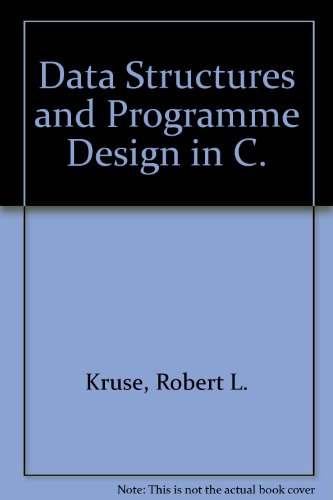 Stock image for Data Structures and Programme Design in C. for sale by Ammareal