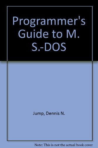 9780137290963: Programmer's Guide to M. S.-DOS