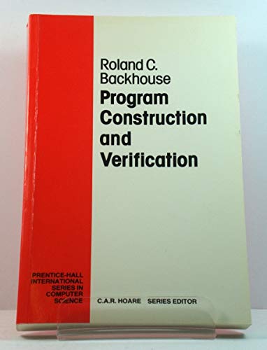 Stock image for Program Construction and Verification for sale by Goldstone Books