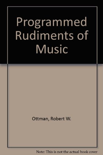 9780137299621: Programmed Rudiments of Music