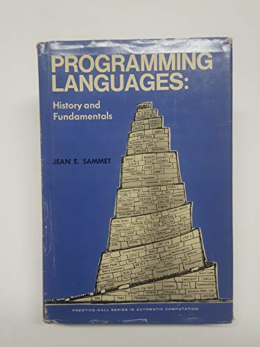 9780137299881: Programming Languages: History and Fundamentals (Automatic Computation S.)