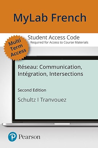 9780137302215: Mylab French With Pearson Etext Multi-semester Access Card for 2020 Release for Rseau: Communication, Intgration, Intersections