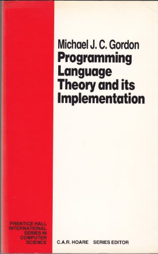 9780137304097: Programming Language Theory and Its Implementation (Prentice Hall Series in Computer Science)