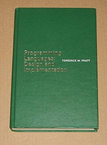 Beispielbild fr Programming Languages: Design and Implementation zum Verkauf von Wonder Book
