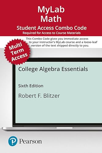 Imagen de archivo de College Algebra Essentials -- MyLab Math with Pearson eText + Print Combo Access Code a la venta por Textbooks_Source