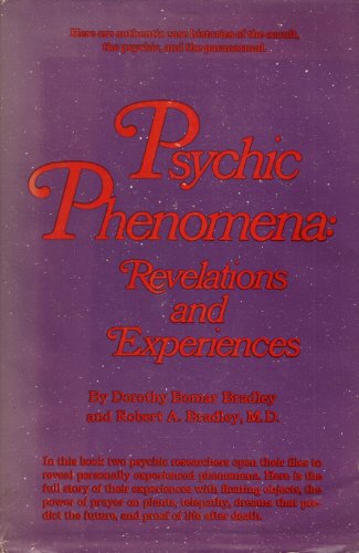 Beispielbild fr Psychic Phenomena: Revelations and Experiences zum Verkauf von books4u31